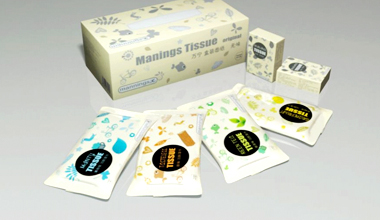Envases de pañuelos descartables